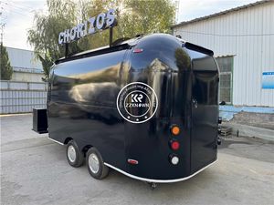 NEW OEM Food Truck Fast Food Trailer Stainless Steel High Quality Airflow <b>Cart</b> Vending Mobile Full <b>Kitchen</b> Equipment - Product Image 2