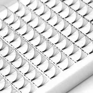 Extensions de cils de cils 10D à tige courte et colle, personnalisés, Fans préfabriqués, longs - Product Image 3