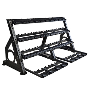 Soporte <span class=keywords><strong>para</strong></span> Mancuernas de Alta Resistencia Industrial, Diseño que Ahorra Espacio, Alta Capacidad, Soporte <span class=keywords><strong>para</strong></span> Mancuernas de Múltiples Niveles con Opciones de Logotipo Personalizado - Product Image 1