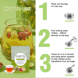 Sachet de thé détox naturel à base de plantes Pissenlit <span class=keywords><strong>Hibiscus</strong></span> Feuille de busserole pour la circulation lymphatique Nettoyant pour le drainage lymphatique - Product Image 5