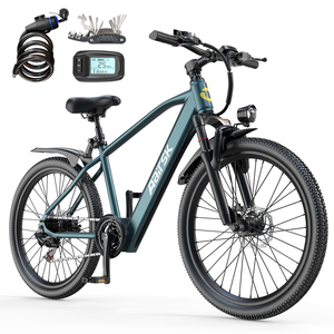 จักรยานไฟฟ้า GT300 36V City ขนาด 26 นิ้ว รุ่น Skinny กำลังมอเตอร์ 250 วัตต์ 7 สปีด จากโรงงานโดยตรง จักรยานอัจฉริยะพร้อมแบตเตอรี่ลิเธียม - Product Image 1