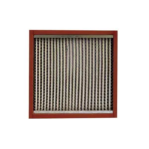 Garanzia di qualità filtro aria microfibra filtro aria in lega di alluminio telaio filtro ad alta temperatura
