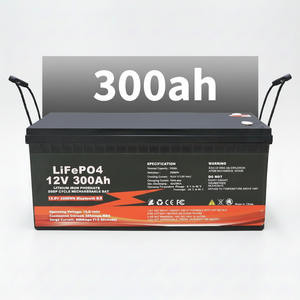 Batterie rechargeable à décharge profonde 12V 300Ah (LiFePO4) avec pack de batteries lithium-ion pour stockage d'énergie domestique - Product Image 1