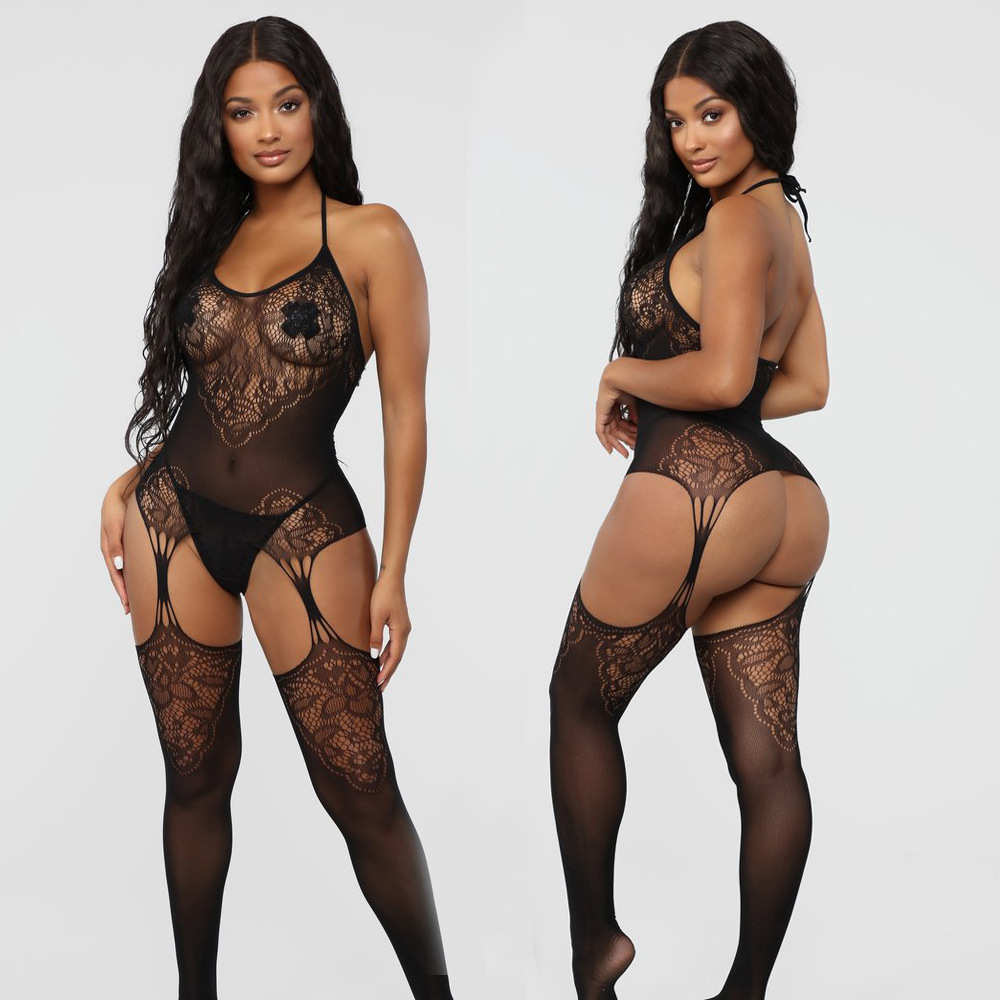 2022 Nylon Body Stocking Fishnet Erotuice Sexy Bodystocking Phụ Nữ