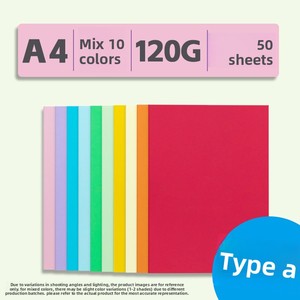 Cartoncino A4 Spesso 160g Multicolore per Studenti, Asilo, Pittura, Disegno, Carta Stampabile per Biglietti d'Auguri - Product Image 6