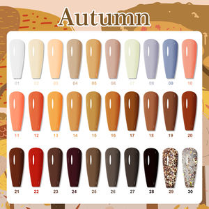 Nouvel ensemble de vernis gel 30 teintes pour l'automne, couleurs <span class=keywords><strong>tendance</strong></span> bordeaux/caramel ambre, OEM/ODM, marque privée, logo personnalisé, vente en gros pour salons - Product Image 6