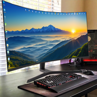 Écran incurvé OEM 34 pouces 32 pouces 27 pouces 24 pouces Écran LED Super large Écran IPS Moniteur PC Moniteur de jeu avec lumière respirante