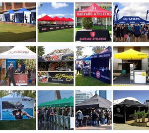 FEAMONT Stand de marché de tente à auvent extérieur à paroi latérale détachable pour les entreprises aux puces Tissu Oxford en option pour <span class=keywords><strong>le</strong></span> marché aux puces - Product Image 6