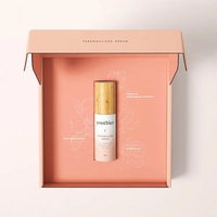Boîte d'emballage en papier kraft rigide, personnalisée avec logo, imperméable, gaufrée, aseptique, écologique, portable, avec doublure en éponge pour vêtements