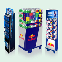 Présentoir imprimé fait sur commande de carton ondulé pour des boissons et des bouteilles de vin de position pour la commercialisation de POP pour le support d'affichage de POP