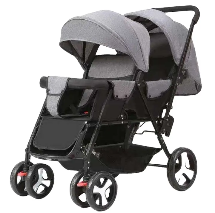 Licht Gewicht Compacte Draagbare Kleine Opvouwbare Kinderwagen Twin Kinderwagen Kinderwagen Reuzenrad