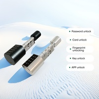 YOLOCK Cylindre de serrure Wi-Fi Tuya Empreinte digitale Étanche Biométrique Extérieur TTLock Serrure de porte à empreinte digitale pour porte intérieure