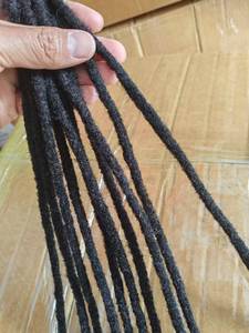 Extensiones de <span class=keywords><strong>Rastas</strong></span> Tamaño 0.4, 60-80 Hilos por Cabeza, Cabello Humano para Hombres/Mujeres, 100% Cabello Humano Real, <span class=keywords><strong>Rastas</strong></span> Permanentes - Product Image 5