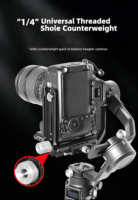 Plaque à dégagement rapide en forme de L pour prise de vue horizontale/verticale, pour stabilisateur de caméra Ronin RSC 2/3, trépied, montage Arca-Specific 38 mm