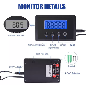 Plataforma Logística Portátil, Báscula Digital para Envíos Postales, Báscula Electrónica de Alta Precisión de 180 kg/200 kg para Mascotas/Almacenes/Granjas - Product Image 2