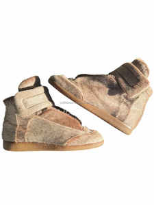 Zapatos Deportivos de Moda Unisex Mm6 Future Outfits, Botas de Piel Nobuk de Ante, Zapatos de Vestir con Cordones hasta el Tobillo Estilo <span class=keywords><strong>Kanye</strong></span> <span class=keywords><strong>West</strong></span>, Zapatillas Altas Future - Product Image 4