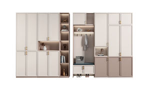 Armoire à chaussures en bois au design moderne contemporain pour la maison, la chambre à coucher, la salle à manger, le salon ou les meubles d'école - Product Image 5