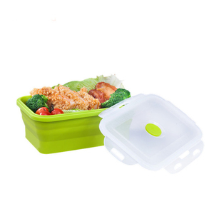 4 Pack Silicone Microwaveable Disposable Food Container Silicone Bento Lunch Box Waterproof Lunch Boxes