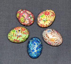 Best Quality Exquisite Kashmiri Paper Mache Egg Collection for <b>Easter</b> Home Decor Buy Now! - Product Image 2