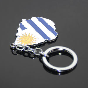 Llavero de Metal con Mapa de <span class=keywords><strong>Uruguay</strong></span>, Recuerdo Personalizado de <span class=keywords><strong>Uruguay</strong></span>, Regalo de Celebración Uruguaya, Llavero de Viaje con Bandera Esmaltada - Product Image 5