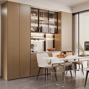 Durable Elegant Multifunctional <b>Sideboard</b> for <b>Kitchen</b> Dining Area Large Capacity Storage Drawers Cabinets Modern Wood Design - Product Image 3