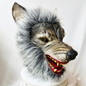 Nouveau Masque de <span class=keywords><strong>Loup</strong></span>-<span class=keywords><strong>garou</strong></span> Effrayant, Accessoires de Déguisement, Tête et Griffes de <span class=keywords><strong>Loup</strong></span> Réalistes, Costume Fantaisie pour Halloween, Masque d'Horreur - Product Image 2