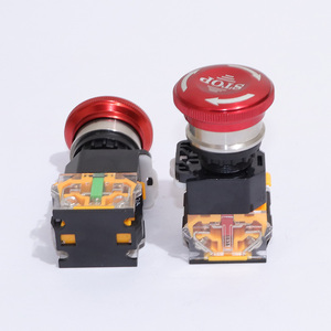 Botón de Parada de Emergencia Tipo Hongo LA38-11ZS, Interruptor de Emergencia Normalmente Abierto y Normalmente Cerrado - Product Image 3