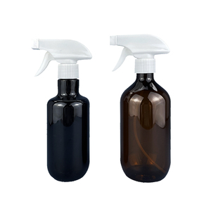 32 tooth PET brown long neck spray bottle high quality spray gun large capacity disinfectant spray plastic bottle