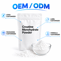Créatine Monohydrate en Poudre OEM 500g – Meilleur Prix pour la Créatine Monohydrate 200 Mesh en Poudre de Récupération pour Force et Puissance – Personnalisable