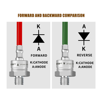 Diode de goujon positive et négative 300A 400A 500A 600A Diode de redressement pour Diode d'alimentation ZP300A ZP400A ZP500A ZP600A