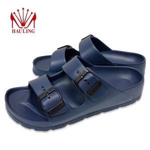 Sandalias ligeras de EVA con dos correas, suela antideslizante, hebillas ajustables y plantilla acolchada flexible para el hogar. - Product Image 4