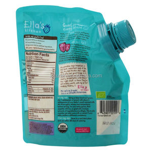 Özel 50 100ml eko biyobozunur vida sıkmak meme çanta sıvı yeniden dolum emzik ambalaj için bebek yiyecek kesesi - Product Image 5