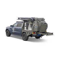 Plateau de camionnette en aluminium sur mesure avec réservoir d'eau pour camionnettes, porte-bagages et support