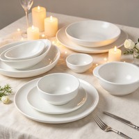 Groothandel Witte Porseleinen Bootvormige Schaal, Keramische Ovale Bootvormige Schaal voor Amuse, Fruitsalade, Hotel, Restaurant, Catering, Tafelgerei