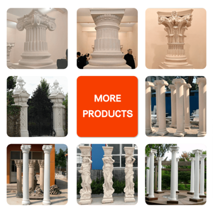 Capitales Romanos <span class=keywords><strong>de</strong></span> Mármol Blanco Personalizados BSA, Esculturas <span class=keywords><strong>de</strong></span> Pilares <span class=keywords><strong>de</strong></span> Piedra Italianas para Decoración <span class=keywords><strong>de</strong></span> Interiores - Product Image 3
