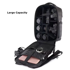 Professional Large Capacity Camera <b>Backpack</b> Case Waterproof Multifunctional <b>Photography</b> Bag Zipper Closure - Product Image 6