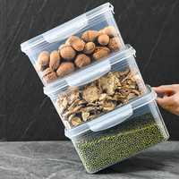 Boîte de rangement pour légumes et fruits au réfrigérateur, détachable, pour oignons, gingembre, ail, rectangulaire, avec drainage, en plastique, pour aliments frais