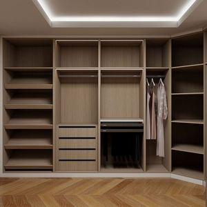 Armario de Pared de Estilo Minimalista Moderno, Completamente Abierto, con Múltiples Espacios de Almacenamiento, Práctico - Product Image 1