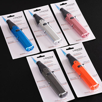 Mini briquet torche en alliage de zinc rechargeable de luxe avec flamme de jet réglable pour barbecue et utilisation en extérieur