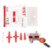 Servomoteur numérique à engrenages métalliques KST X08H Plus V6.0 HV 5.3Kgf.cm 0.09sec 8mm sans noyau pour pièces d'avion RC, planeur DLG F3K F5K