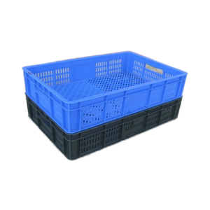 Nhựa bánh mì khay 600*400*120 mét huyệt Trái Cây Rau giỏ cấp thực phẩm Stackable thân thiện với môi leakproof hộp nhựa - Product Image 1