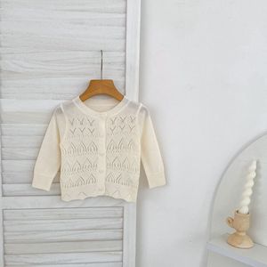 Suéter Cárdigan de Verano <span class=keywords><strong>para</strong></span> Recién Nacidos, Cárdigan Dulce de Princesa <span class=keywords><strong>para</strong></span> Bebés, Camisa de Protección Solar y Aire Acondicionado, <span class=keywords><strong>Abrigo</strong></span> Tejido Calado, Ropa de Bebé - Product Image 5