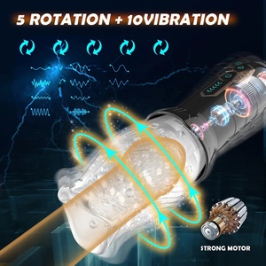 Vibratore Rotante a 10 Velocità per Uomini, Allenatore <span class=keywords><strong>Automatico</strong></span> per il Glande, Masturbatore Maschile con Vagina Realistica, Giocattoli Sessuali per Uomini - Product Image 3