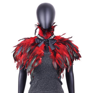 Kostum <span class=keywords><strong>Halloween</strong></span> SeaShell Cosplay Kerah Bulu Choker Syal Bulu Mutiara Gelang Aksesoris Set Kostum Cosplay - Product Image 2