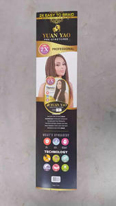 Rambut Kepang Sintetis BELEZA Grosir Kemasan OPP Baru, Pre-Stretched 26 Inci, Tekstur Yaki, Ekstensi Rambut - Product Image 4