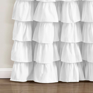 <span class=keywords><strong>Tende</strong></span> oscuranti plissettate moderne Amity con tasche per asta, alta protezione solare, con balze a balza, per camerette e soggiorni, 100% poliestere - Product Image 5