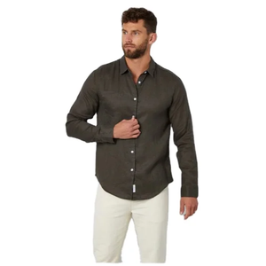 Chemise à carreaux haut de gamme pour homme, 100 % coton, respirante, éco-responsable, à manches longues, personnalisable, vente en gros, export, collection automne, OEM - Product Image 3