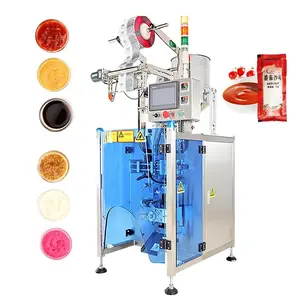 For Sale Fully Automatic High Speed 30-150 Bag/Min Liquid Tomato Sauce Ketchup Paste Sachet Filling Packing Machine High Quality