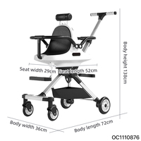 Chaise de poussée pliable légère de haute qualité voyageant Double bébé et enfant poussette 2025 pour 2 enfants en gros de Chine