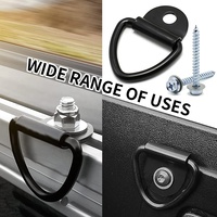 Anneaux d'ancrage robustes en D pour le fixation de cargaison sur la benne de camion et de voiture, pour crochet de fixation
